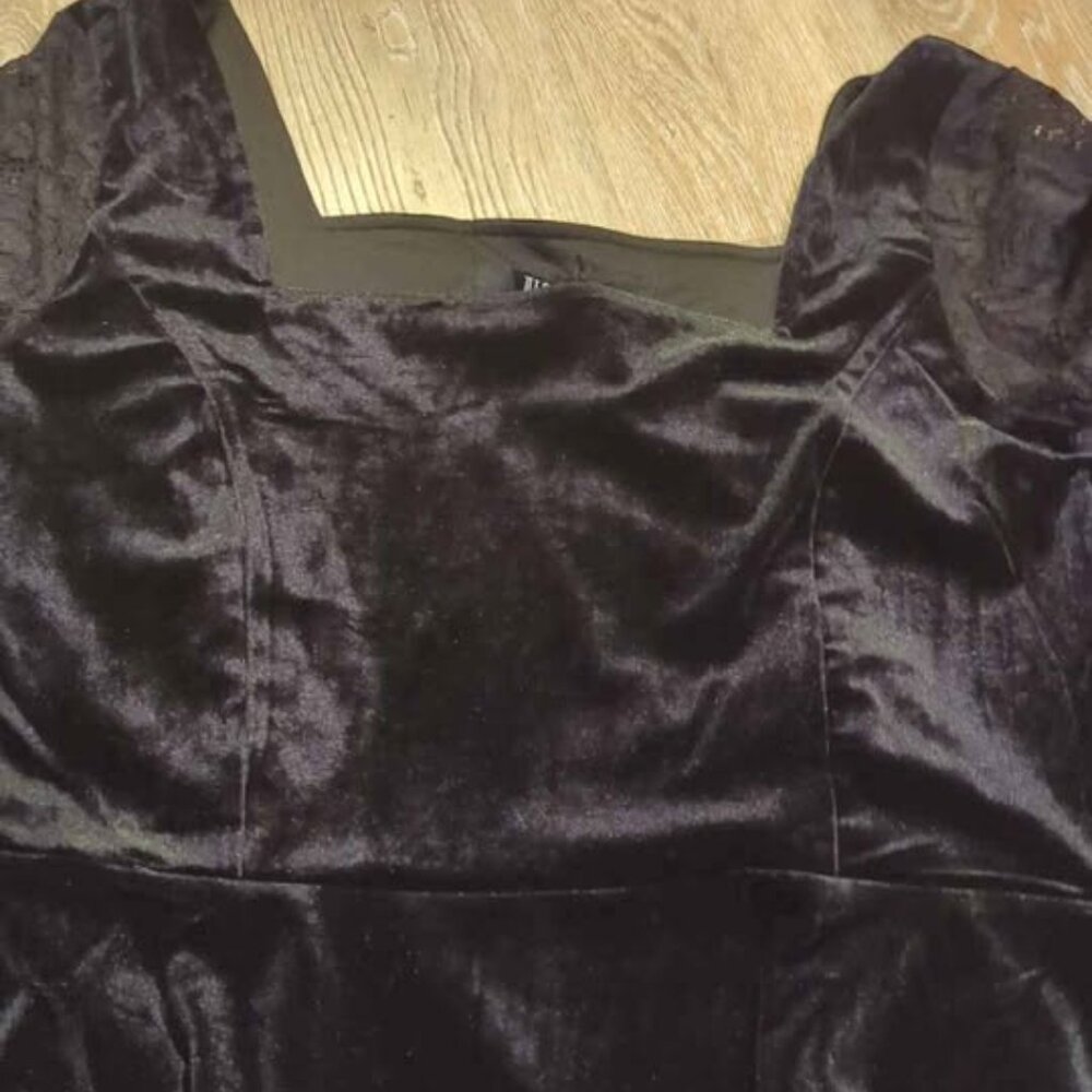 Disturbia vice lace sleeve velour mini dress size 10 new - Picture 2 of 6